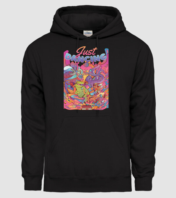 Just Dancing Fulgi de cereale model negru pe tricou