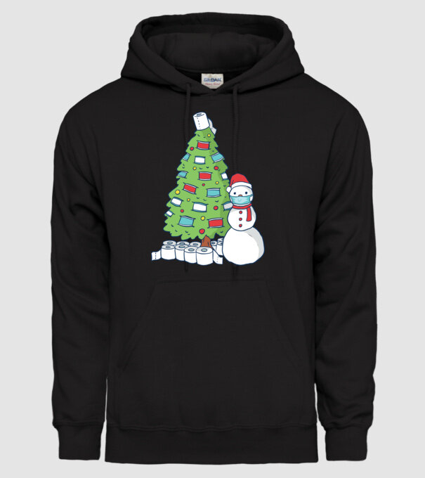 Brad De Crăciun model negru pe tricou