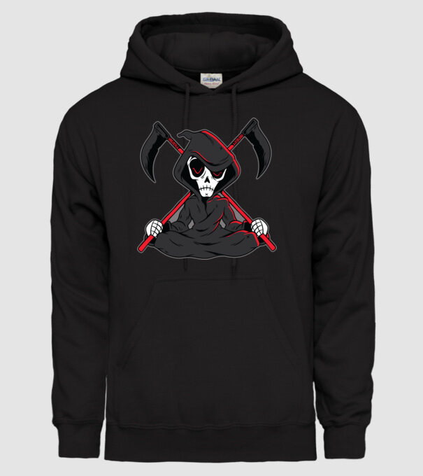 Moartea - Grim Reaper model negru pe tricou