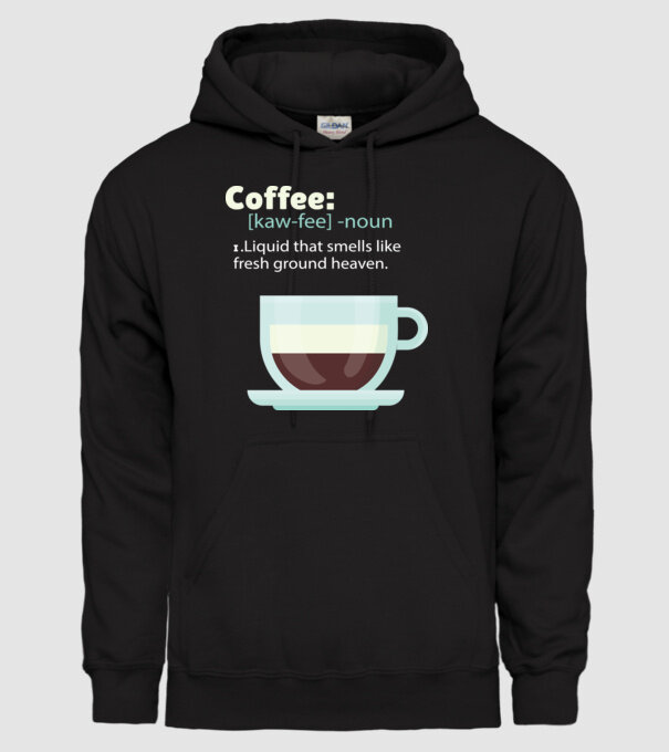 Definiție cafea model negru pe tricou