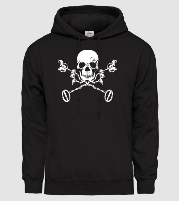 Craniu model negru pe tricou