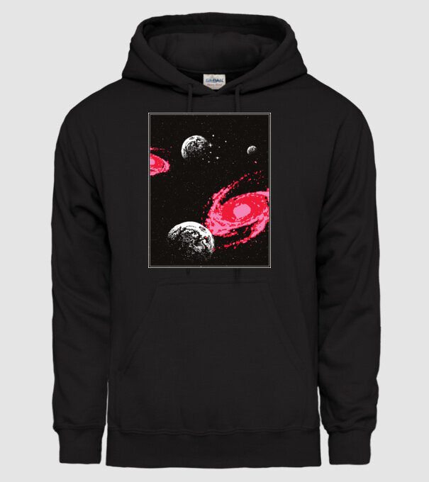 Cosmos Spațiu model negru pe tricou