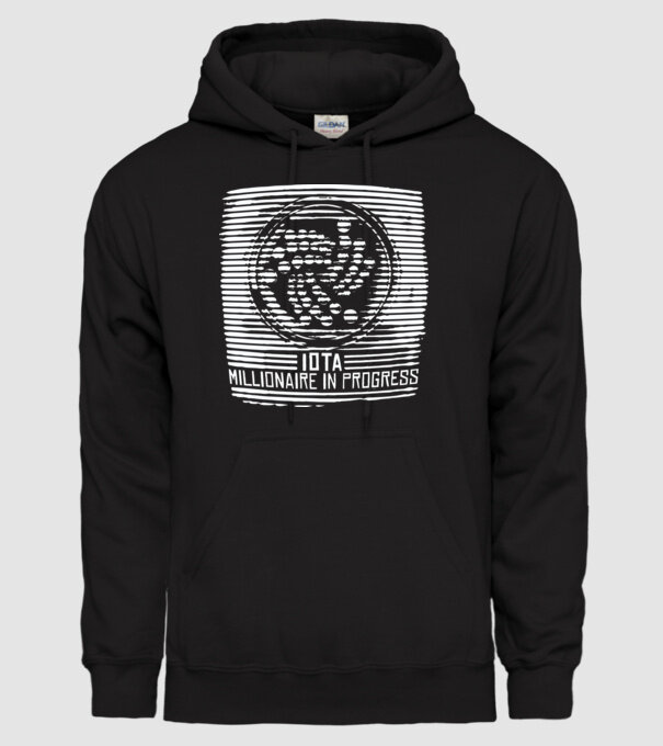 Criptomonedă Miliardar în curs de încărcare model negru pe tricou