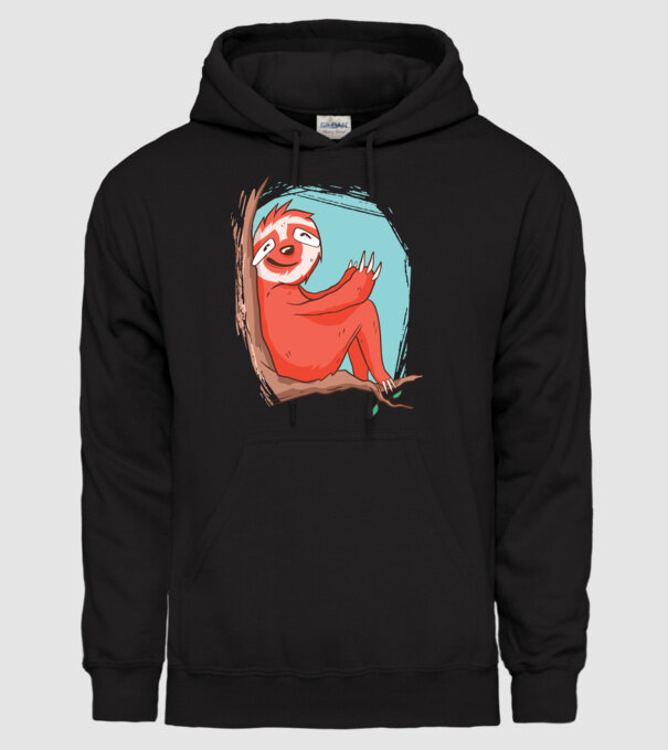 Leneș model negru pe tricou