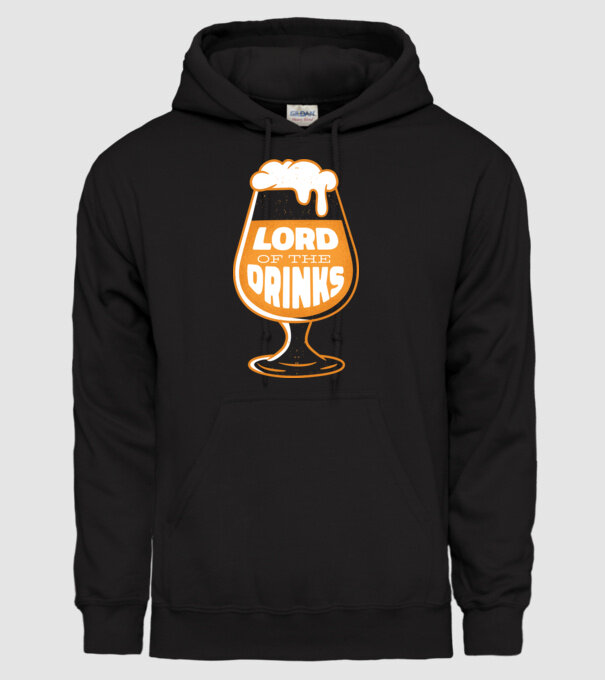 Lord of the Drinks Bere model negru pe tricou