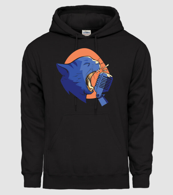 Urlet de Pisică model negru pe tricou