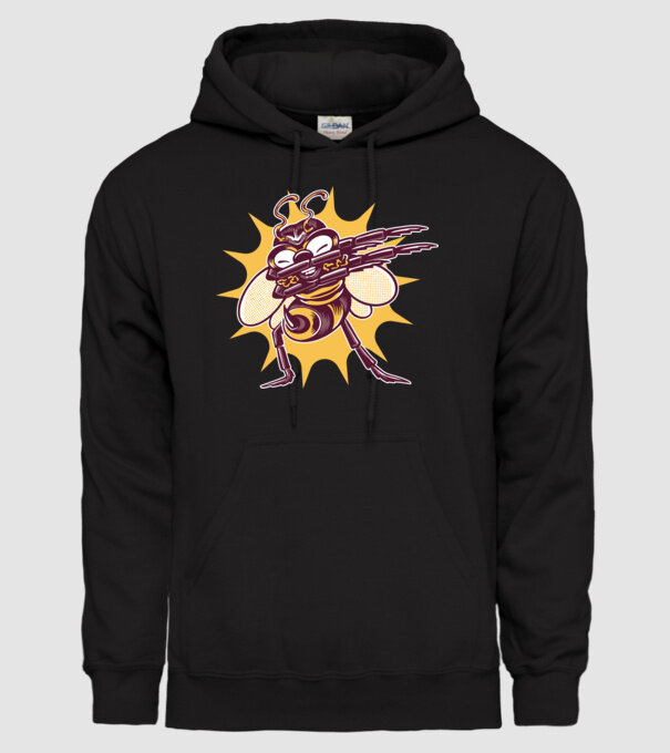Albină DAB model negru pe tricou