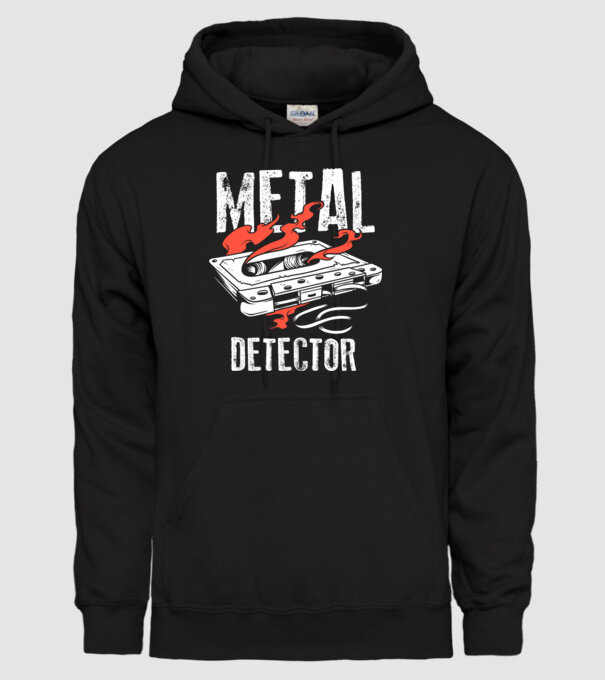 Detector de metale Casetă model negru pe tricou