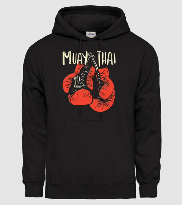 Muay Thai model negru pe tricou