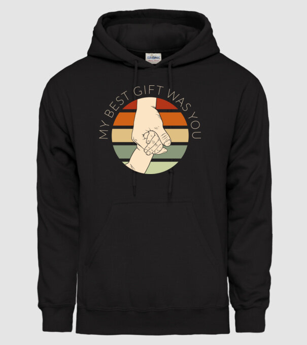 My Best Gift Was You model negru pe tricou