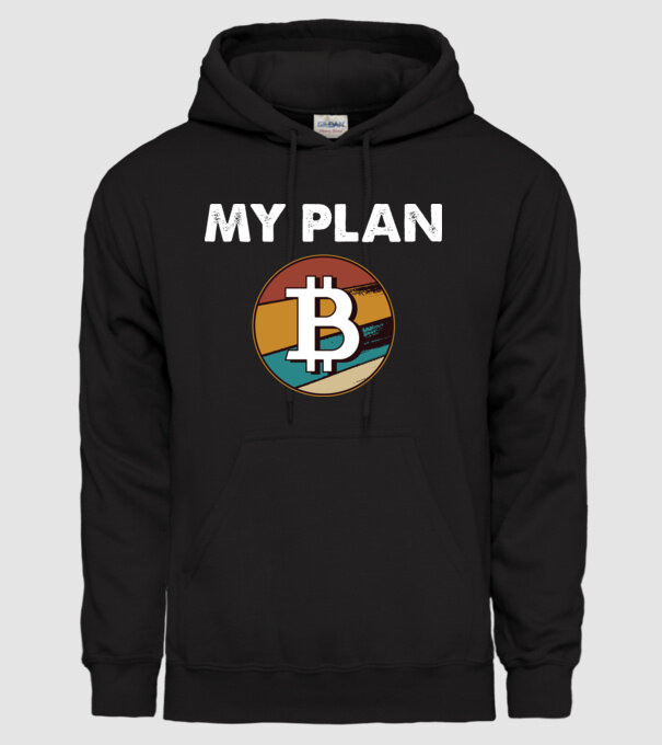 My plan B - Bitcoin model negru pe tricou