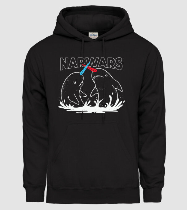 Narwars model negru pe tricou