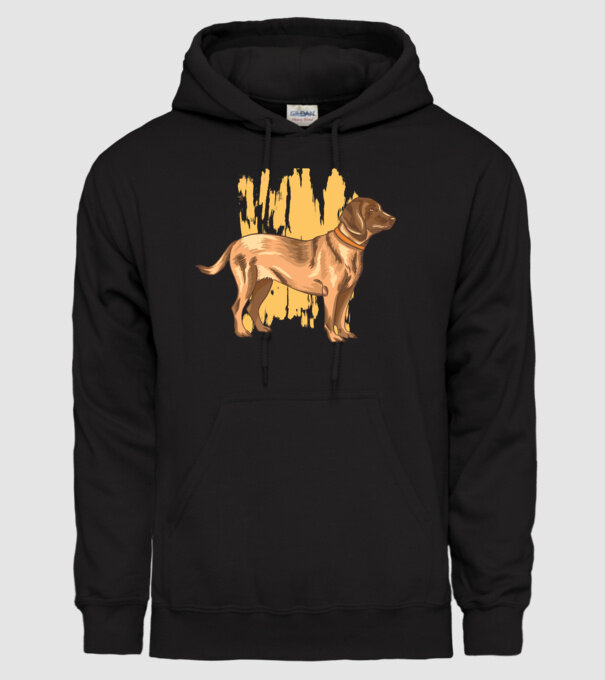 Câine de vânătoare german model negru pe tricou