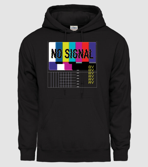 No Signal TV Eroare de transmisie model negru pe tricou