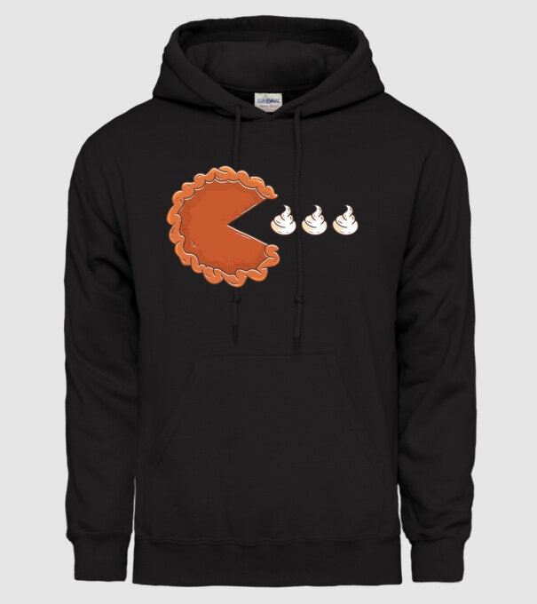 Pacman Cookie model negru pe tricou