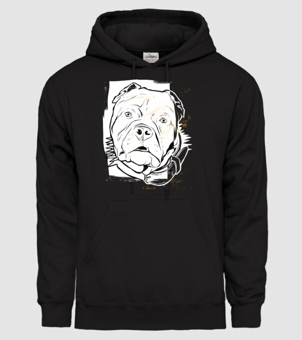Cap Pitbull model negru pe tricou