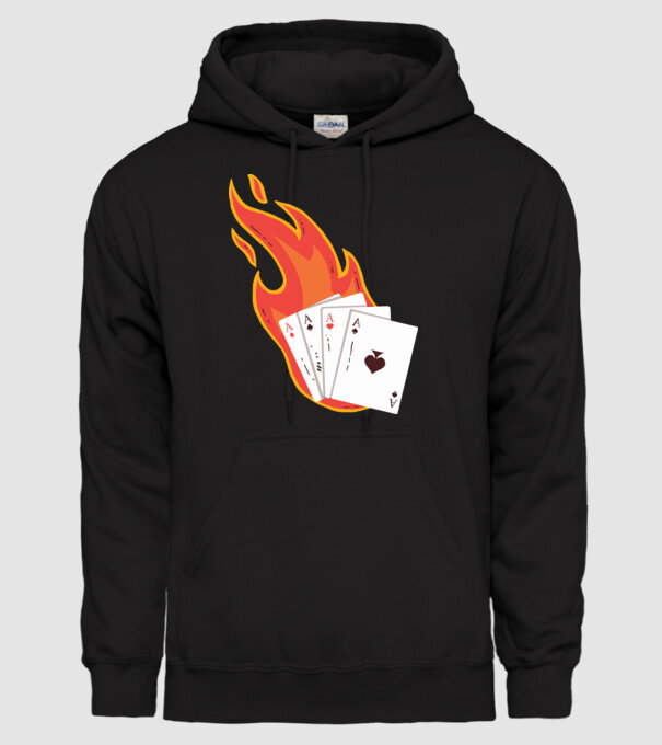 Poker model negru pe tricou