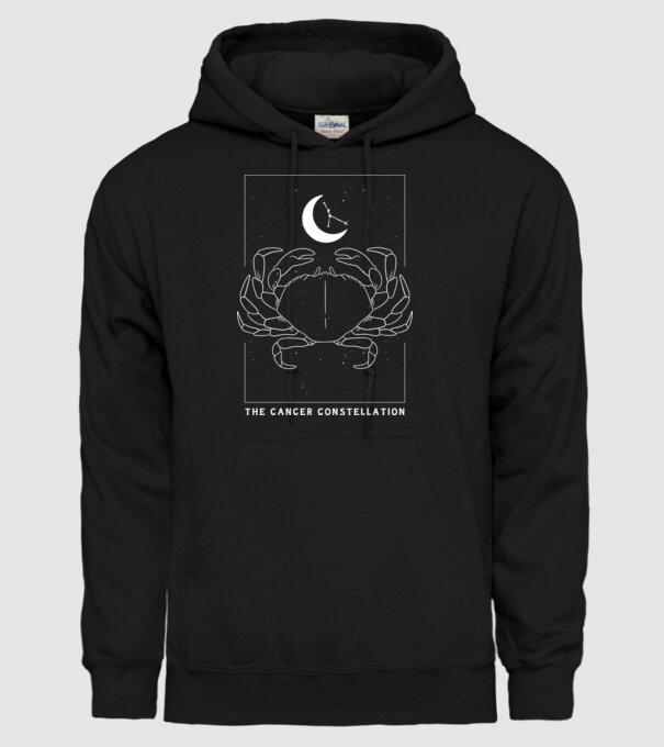 The Cancer Constellation model negru pe tricou