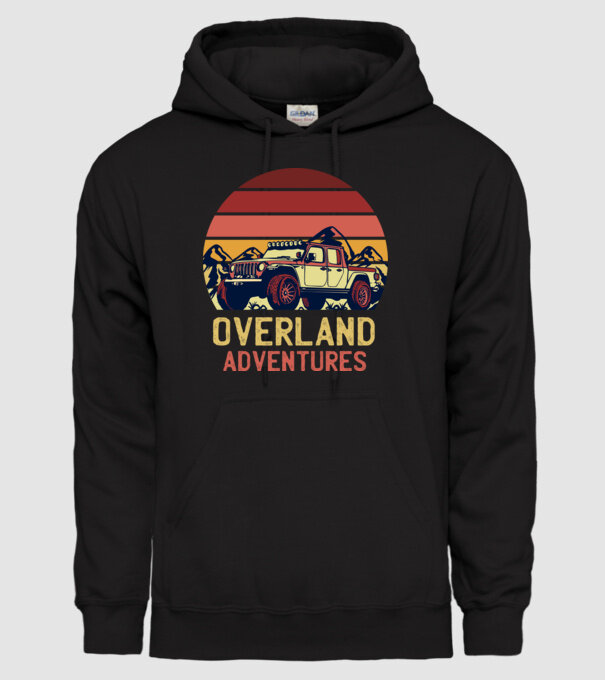 Jeep Retro model negru pe tricou