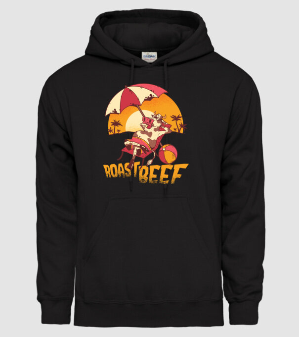 Friptură de vită - Roast Beef model negru pe tricou