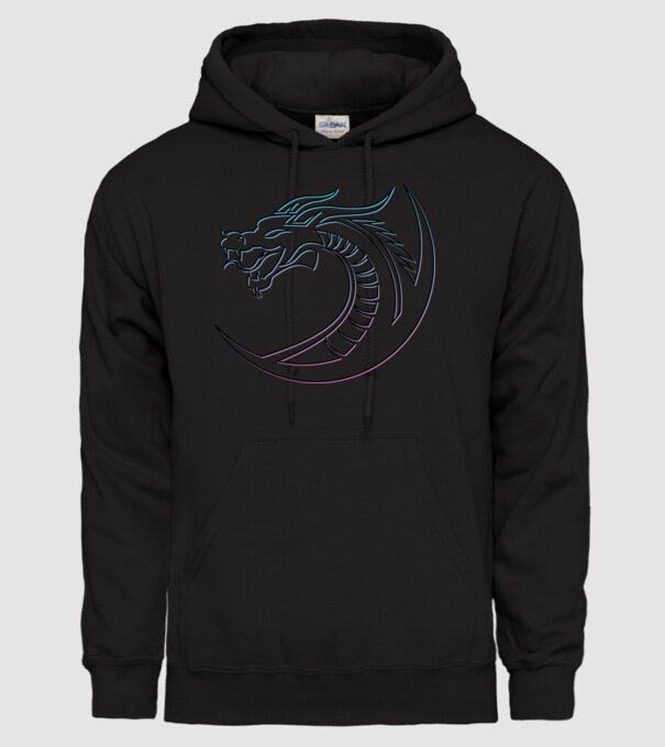 Dragon Tribal model negru pe tricou