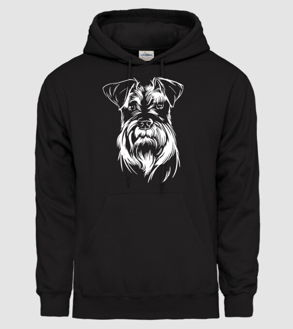 Cap Schnauzer model negru pe tricou