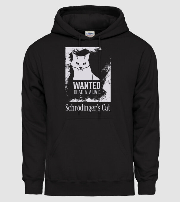 Schrödingers Cat - Dead or Alive model negru pe tricou