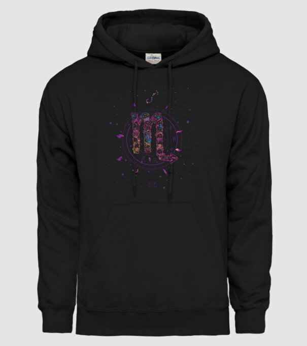 Scorpio Zodiac model negru pe tricou