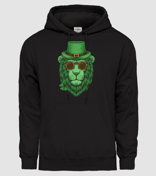 Sfântul Patrick Leu model negru pe tricou
