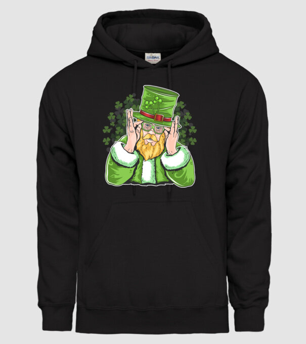 Sfântul Patrick Barbă irlandeză model negru pe tricou
