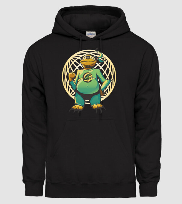 Leneș Super model negru pe tricou