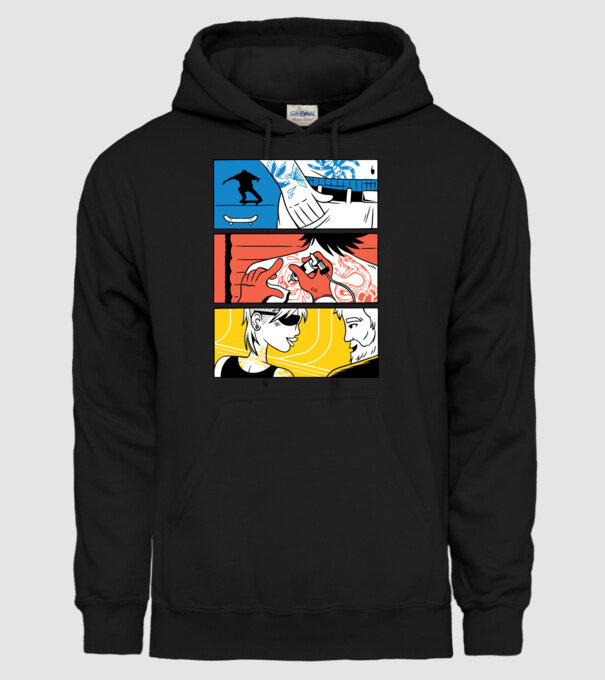 Tatuaj ilustrare model negru pe tricou