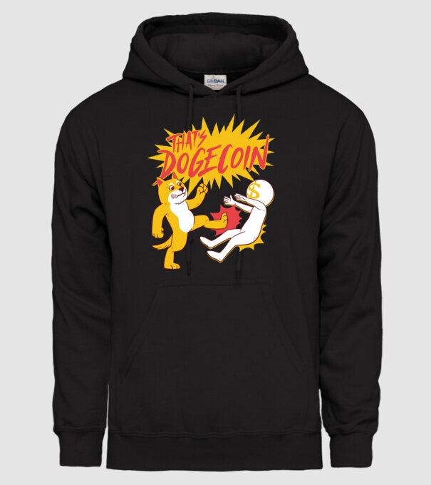 Thats Dogecoin model negru pe tricou