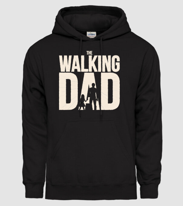 The Walking Dad model negru pe tricou