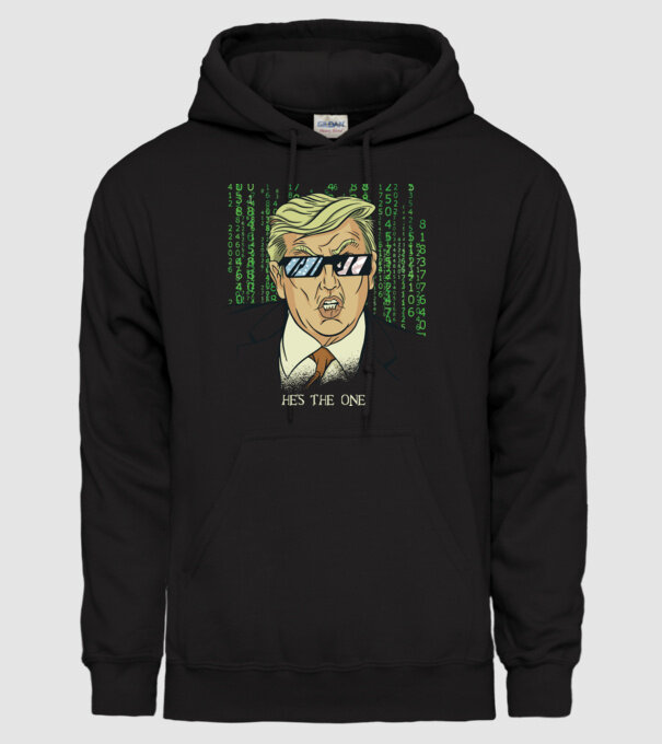 Trump Mátrix model negru pe tricou