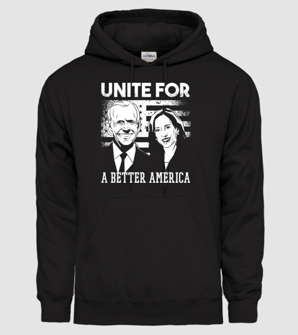 Unite for a better America - Biden Harris model negru pe tricou
