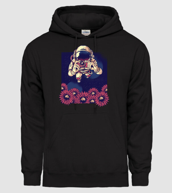 Astronaut Fotograf model negru pe tricou
