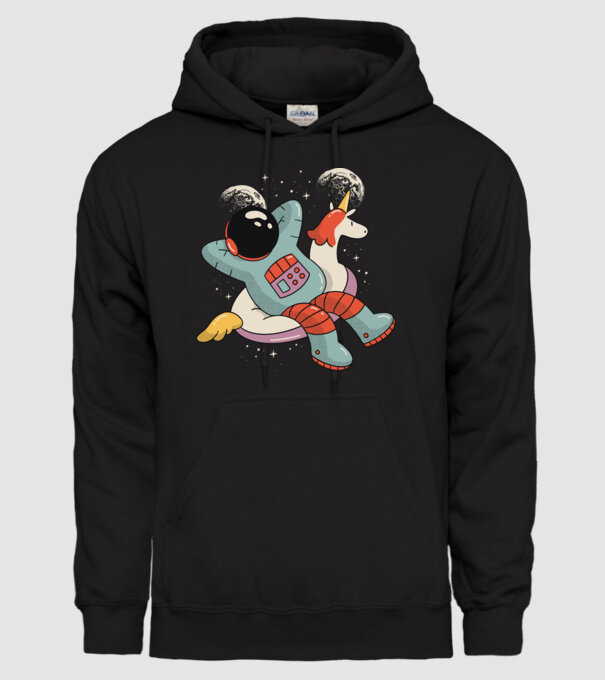 Odihnă Astronaut model negru pe tricou