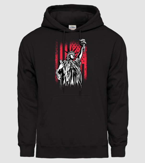 SUA Statuia Libertății model negru pe tricou