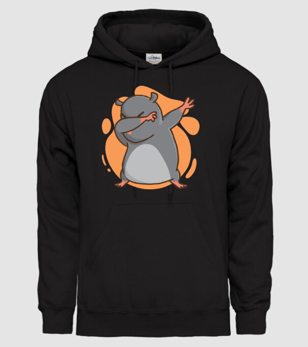 Cârtiță DAB model negru pe tricou