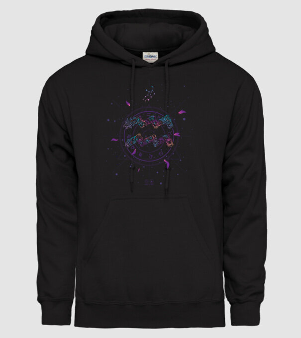 Aquarius Zodiac model negru pe tricou
