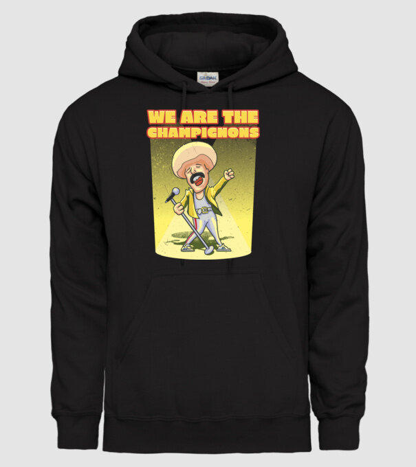 We are the Champignons Mercury model negru pe tricou