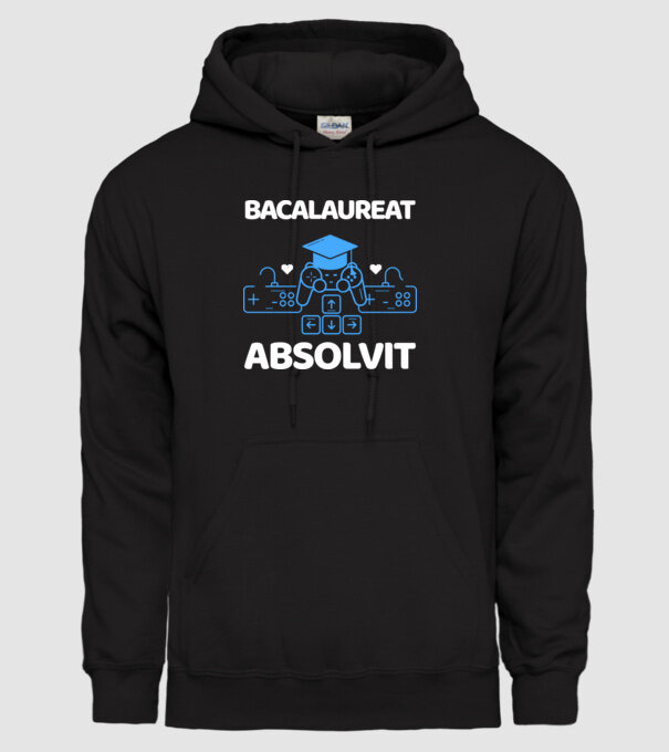Bacalaureat absolvit model negru pe tricou