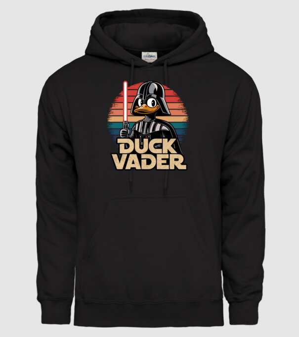 Duck Vader model negru pe tricou