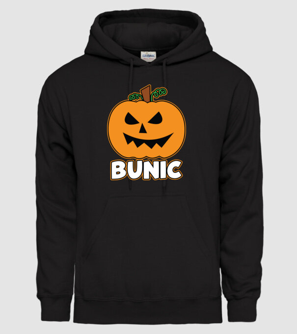 bunic model negru pe tricou