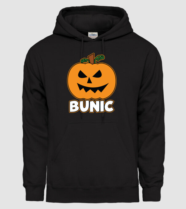 bunic model negru pe tricou