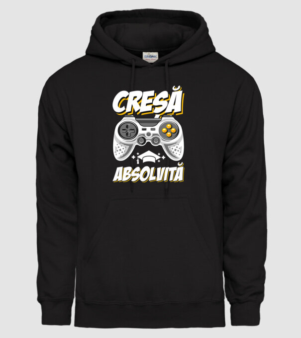 Gameri şcoală Creșă model negru pe tricou