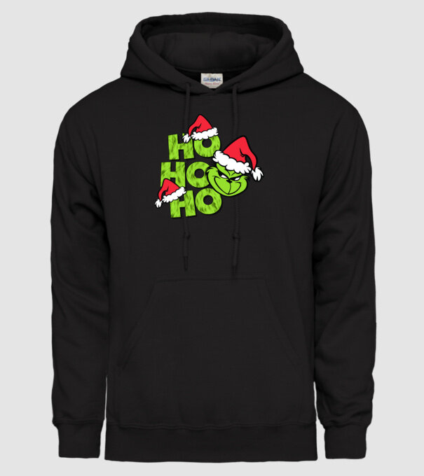 Ho Ho Ho - Grinch model negru pe tricou