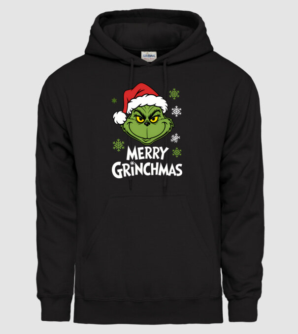 Merry Grinchmas Negru model negru pe tricou