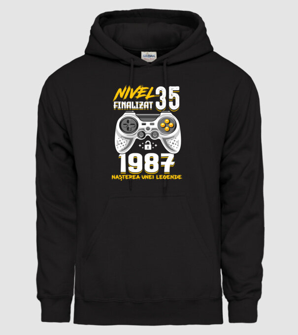 Nivel 35 finalizat. 1987 nașterea unei legende model negru pe tricou